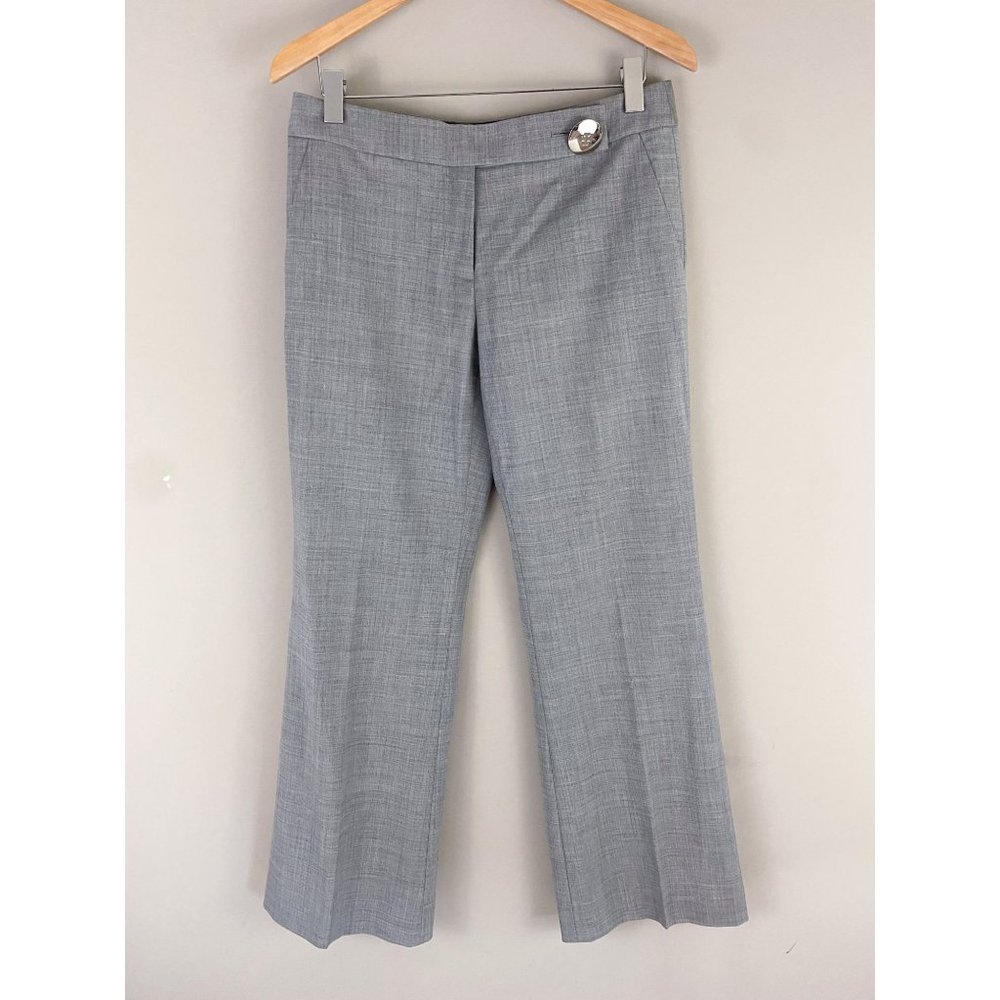 Tory Burch Gray Wool Blend Dress Pants Trousers Women's Size 8